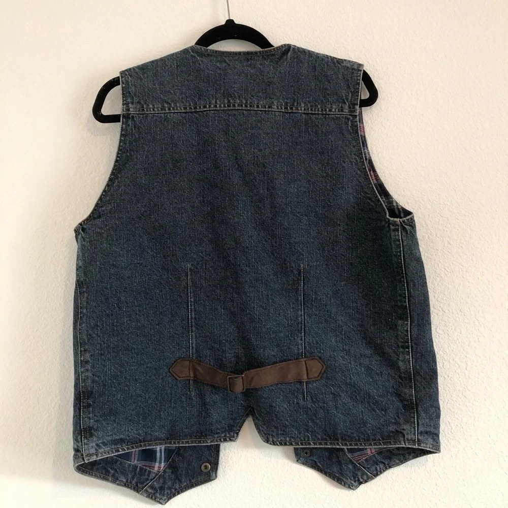 Vintage Cripple Creek Classic Creek Men's Denim Vest Medium